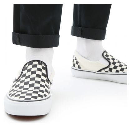 Chaussures Skate Vans Slip-On (Checkerboard) Noir / Blanc