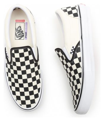 Vans Slip-On (Checkerboard) Skate Shoes Black / off