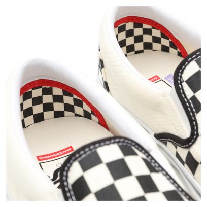 Chaussures Skate Vans Slip-On (Checkerboard) Noir / Blanc