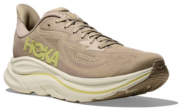 Hoka Clifton 10 Hardloopschoenen Beige/Geel Heren