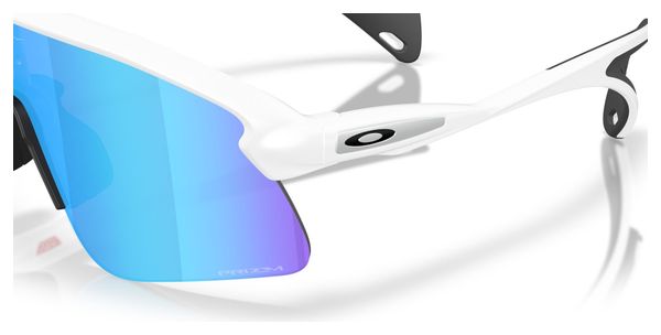 Occhiali Oakley Stunt Devil S - Bianco opaco / Prizm Sapphire / Ref : OO9518-04