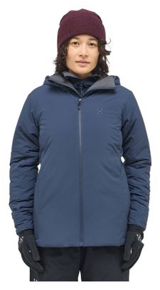 Women's Haglöfs Mimic Alert blue insulated hooded jacket