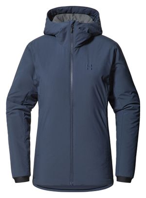 Giacca con cappuccio isolata Haglöfs Mimic Alert Donna Blu
