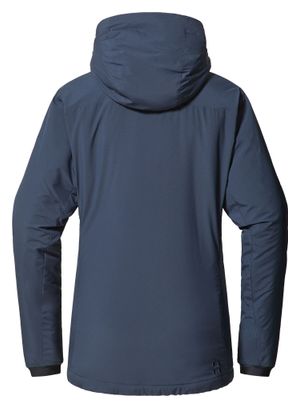 Giacca con cappuccio isolata Haglöfs Mimic Alert Donna Blu