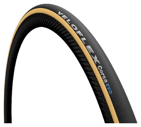 Pneu Route Veloflex Corsa Evo 700mm Souple Noir/Beige