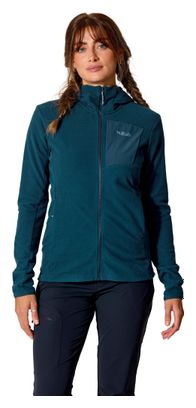 Felpa con cappuccio RAB Tecton blu da donna 