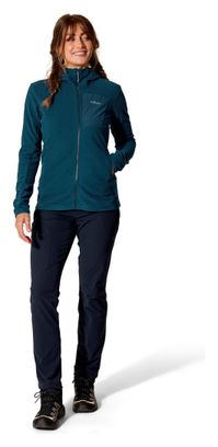 Felpa con cappuccio RAB Tecton blu da donna 