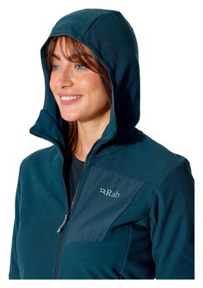Felpa con cappuccio RAB Tecton blu da donna 