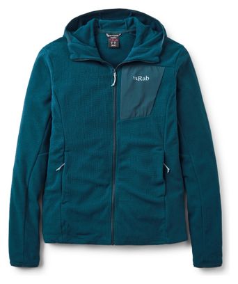Felpa con cappuccio RAB Tecton blu da donna 