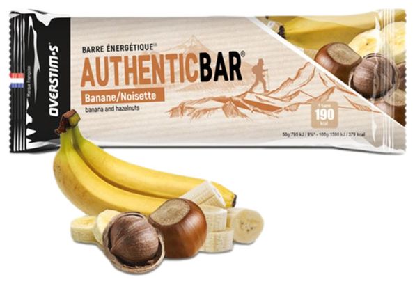 OVERSTIMS Energy Bar BARRA AUTENTICA Dadi di banana 65g