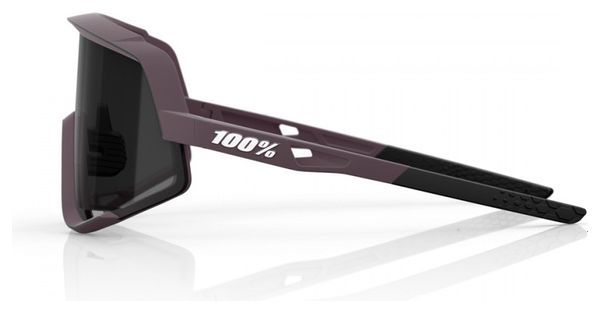 Glendale 100% Dark Violet Glasses - Black Mirror Lens