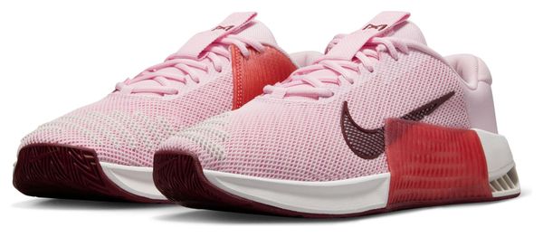 Nike Metcon 9 Dames Cross Trainingschoenen Roze Rood
