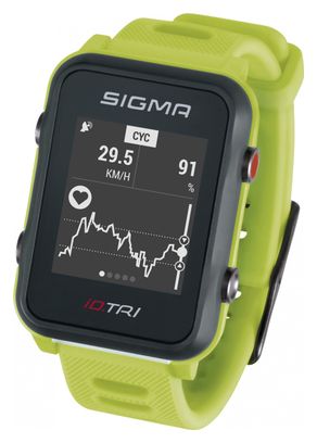 Prodotto ricondizionato - Orologio Sigma iD.TRI GPS Verde Fluo