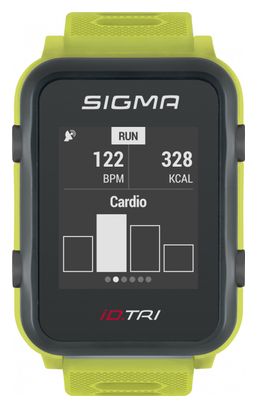 Producto Reacondicionado - Reloj GPS Sigma iD.TRI Verde Fluo