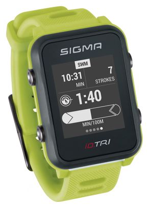 Gereviseerd product - Sigma iD.TRI GPS horloge Fluogroen