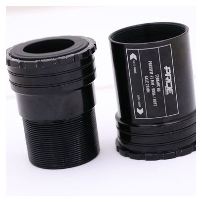 Pride Racing BB86 Interlock Ceramic Bottom Bracket Black