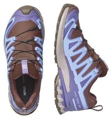 Salomon XA Pro 3D V9 GTX Trail-Schuhe Blau/Braun für Damen
