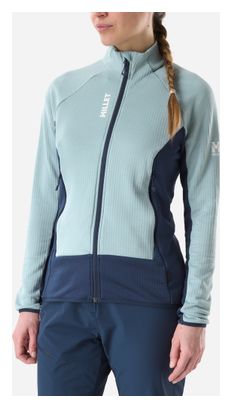 Polaire Millet Kamet Grid Bleu Femme