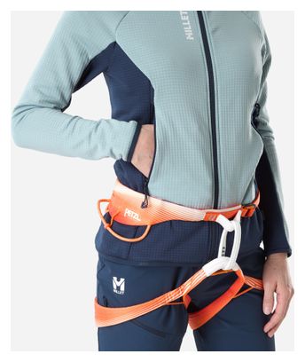 Polaire Millet Kamet Grid Bleu Femme