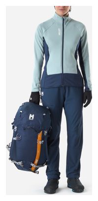 Polaire Millet Kamet Grid Bleu Femme