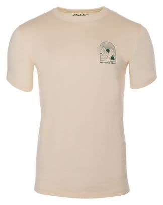 T-shirt Manches Courtes Rubb'r Mountain Addict Beige