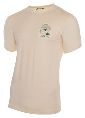 T-shirt Manches Courtes Rubb'r Mountain Addict Beige