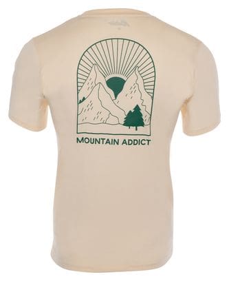 T-shirt met korte mouwen Rubb'r Mountain Addict Beige