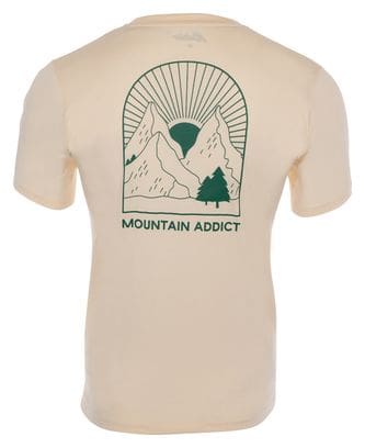 T-shirt Manches Courtes Rubb'r Mountain Addict Beige