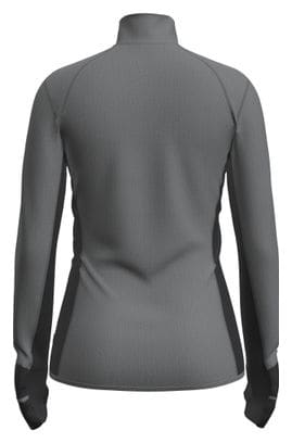 Icebreaker Merino Descender Women's Long Sleeve Jacket Grey/Black