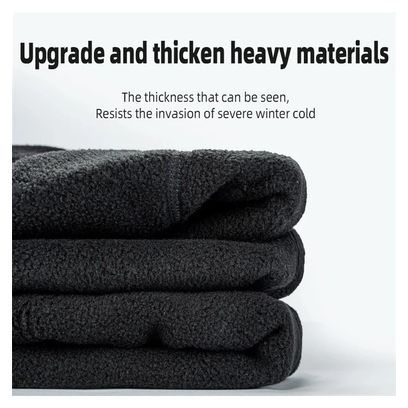 scarf fleece 3-in-1 windproof court black