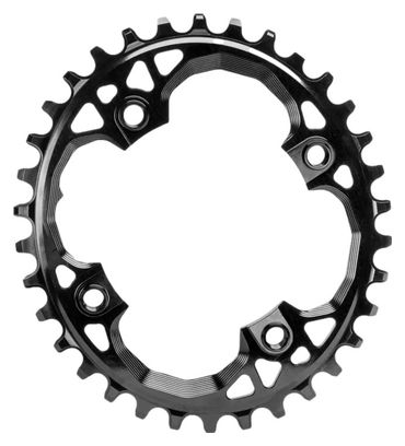 AbsoluteBlack Narrow Wide Oval Kettenblatt 94/4 Lochkreis für Sram 12S Getriebe Schwarz