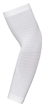 Par de Puños Ceramicool Light Odlo Blanco Unisex