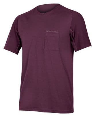 Endura GV500 Foyle Technisch T-shirt Aubergine Paars