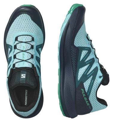 Chaussures de Trail Salomon Pulsar Trail Bleu Vert Homme