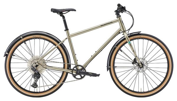 Vélo de Ville Fitness Kona Dr Dew Shimano Deore 12V 650mm Gloss Pewter Beige 2023