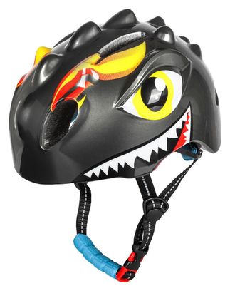 Casque de vélo pour enfants - Noir - Dino XS 46/51cm