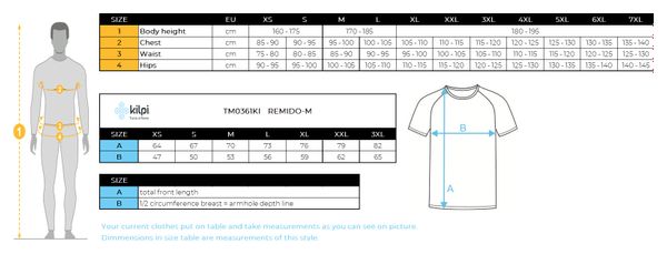 Maillot de cyclisme pour homme Kilpi REMIDO-M