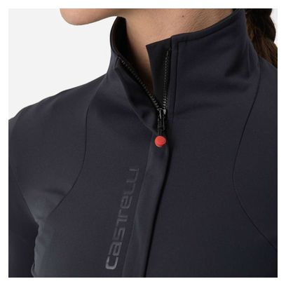 Castelli Beta Ros Dames Lange Mouw Jas Zwart