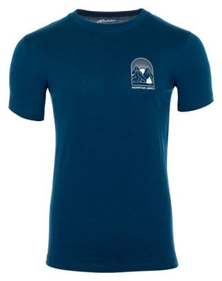 Rubb'r Mountain Addict T-shirt Navy blauw met korte mouwen