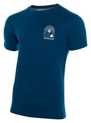Rubb'r Mountain Addict T-shirt Navy blauw met korte mouwen