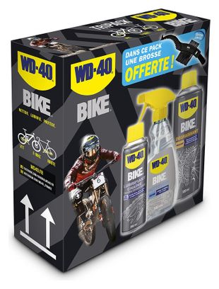 Pack Mantenimiento Bicicleta WD40 (Limpiador 500ml + Aceite Todas Las Condiciones 250ml + Desengrasante 50ml)