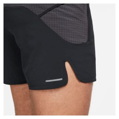 Pantalón Corto Nike Trail Second Sunrise 5in Negro Hombre