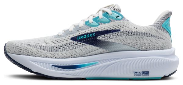 Brooks Ghost 17 hardloopschoenen wit/blauw heren