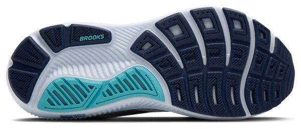 Brooks Ghost 17 hardloopschoenen wit/blauw heren