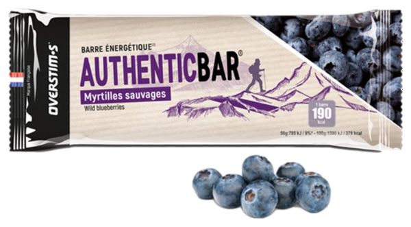 OVERSTIMS Energy Bar AUTHENTIC BAR blueberries 50g