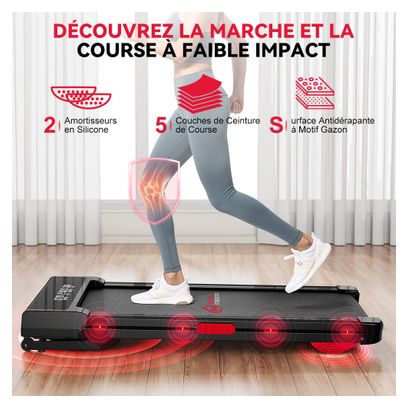 Tapis de course Fitness Y3 inclinaison automatique compact Noir