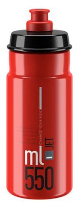 Trinkflasche elite jet rot/schwarz 550 ml