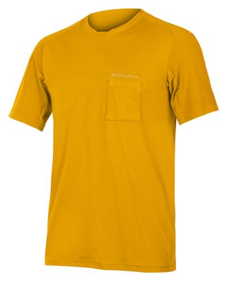 Endura GV500 Foyle Mustard Yellow Technical T-Shirt