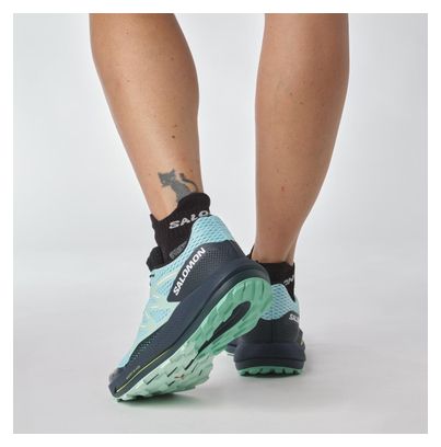 Chaussures de Trail Salomon Pulsar Trail Bleu Vert Femme