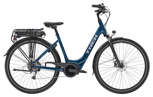 Vélo de Ville Électrique Trek Verve+ 1 Lowstep Shimano Altus 8V 500 Wh Bleu 2022